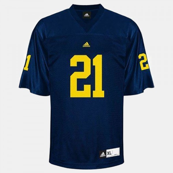 University of Michigan #21 Youth(Kids) desmond Howard Jersey Blue College Football Stitch